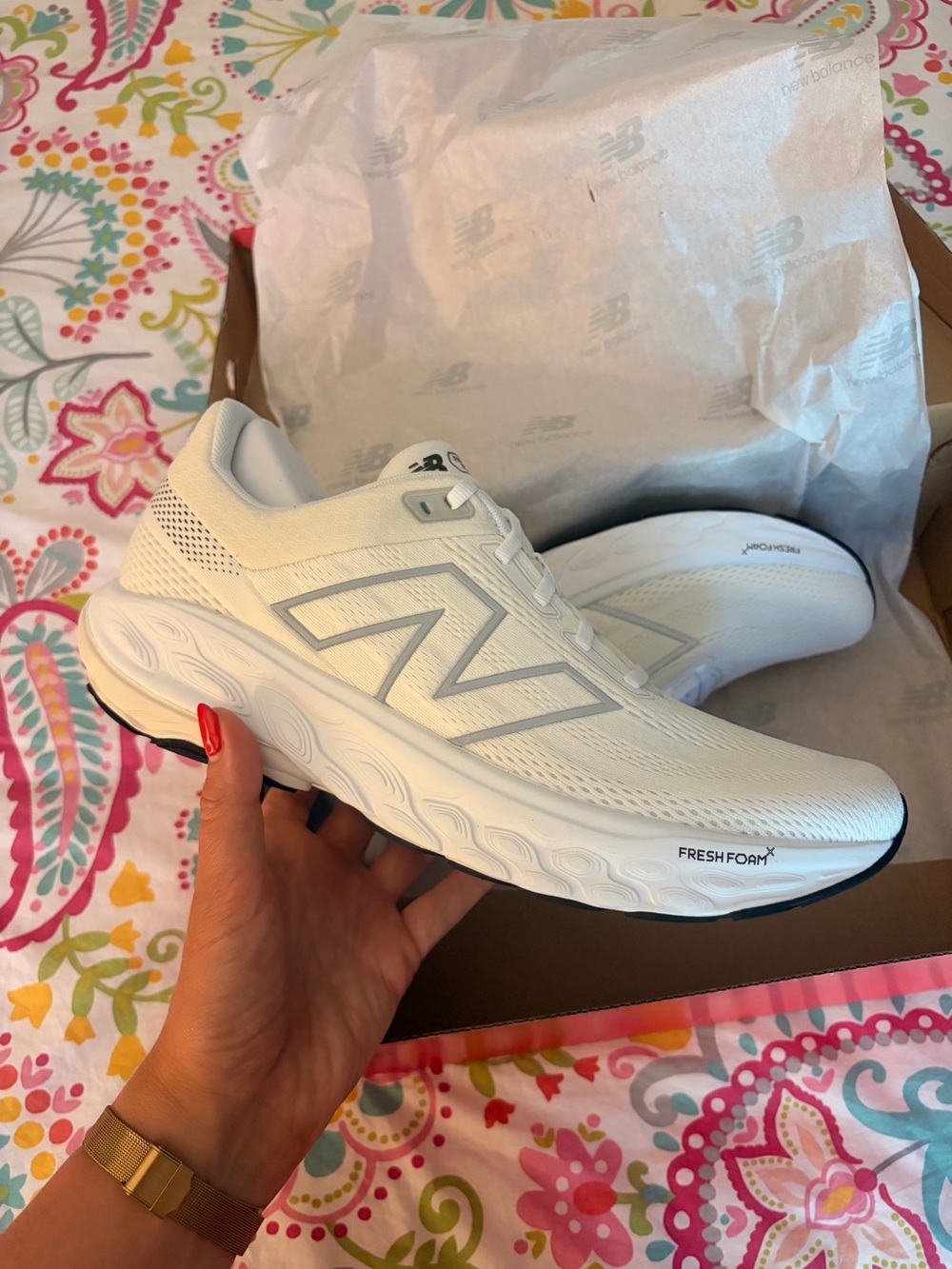 New Balance Fresh Foam X 860v14 Athletic Sneakers - White - US Women’s 12